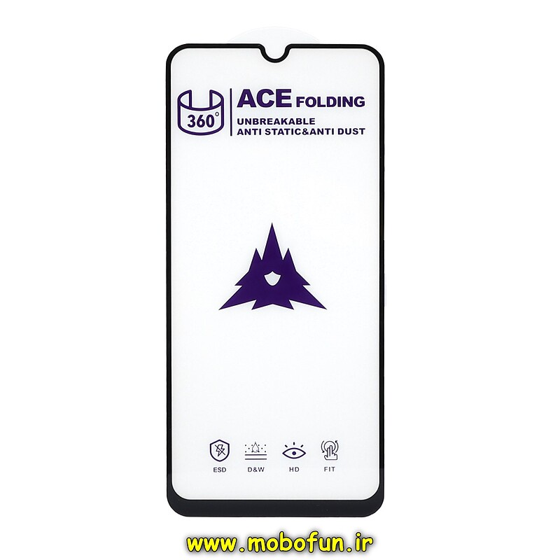 گلس گوشی شیشه ای ACE FOLDING سری آنتی استاتیک ESD HD 360 اورجینال برای Galaxy A20 / Galaxy A30 / Galaxy A50 / Galaxy A50S / Galaxy M30 / Galaxy M30S / Galaxy M10S / Galaxy M21 / Galaxy M31 / Galaxy M31 Prime / Galaxy F41 کد 27565