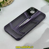 قاب گوشی iPhone 13 آیفون اورجینال PROTECTIVE CASE سری CAR DESIGN محافظ لنز دار شیشه ای بنفش کد 27582