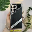 قاب گوشی Galaxy S23 Ultra سامسونگ اورجینال لاکچری کربنی دیزاین PHONE CASE محافظ لنزدار مشکی کد 27609