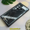قاب گوشی Galaxy S23 Ultra سامسونگ اورجینال لاکچری چرم دیزاین PHONE CASE محافظ لنزدار مشکی کد 27610
