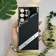 قاب گوشی Galaxy S23 Ultra سامسونگ اورجینال لاکچری چرم دیزاین PHONE CASE محافظ لنزدار مشکی کد 27610