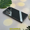 قاب گوشی Galaxy S23 Ultra سامسونگ اورجینال لاکچری چرم دیزاین PHONE CASE محافظ لنزدار مشکی کد 27610