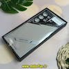 قاب گوشی Galaxy S23 Ultra سامسونگ اورجینال لاکچری چرم دیزاین PHONE CASE محافظ لنزدار مشکی کرم کد 27611