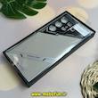 قاب گوشی Galaxy S23 Ultra سامسونگ اورجینال لاکچری چرم دیزاین PHONE CASE محافظ لنزدار مشکی کرم کد 27611