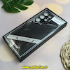 قاب گوشی Galaxy S24 Ultra سامسونگ اورجینال لاکچری چرم دیزاین PHONE CASE محافظ لنزدار مشکی کد 27614