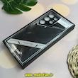 قاب گوشی Galaxy S24 Ultra سامسونگ اورجینال لاکچری چرم دیزاین PHONE CASE محافظ لنزدار مشکی کد 27614