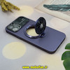 قاب گوشی iPhone 12 Pro Max آیفون اورجینال رینگی مگ سیف اسپینردار Camera Lens Hard محافظ لنزدار شیشه ای استندشو بنفش کد 27622