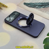 قاب گوشی iPhone 13 آیفون اورجینال رینگی مگ سیف اسپینردار Camera Lens Hard محافظ لنزدار شیشه ای استندشو بنفش کد 27624