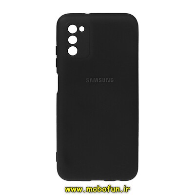 قاب گوشی Galaxy A02S - Galaxy A03S سامسونگ سیلیکونی های کپی زیربسته محافظ لنز دار مشکی کد 27661