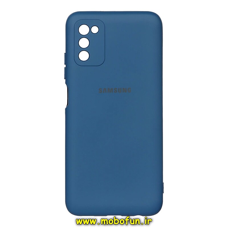 قاب گوشی Galaxy A02S - Galaxy A03S سامسونگ سیلیکونی های کپی زیربسته محافظ لنز دار سرمه ای کد 27664