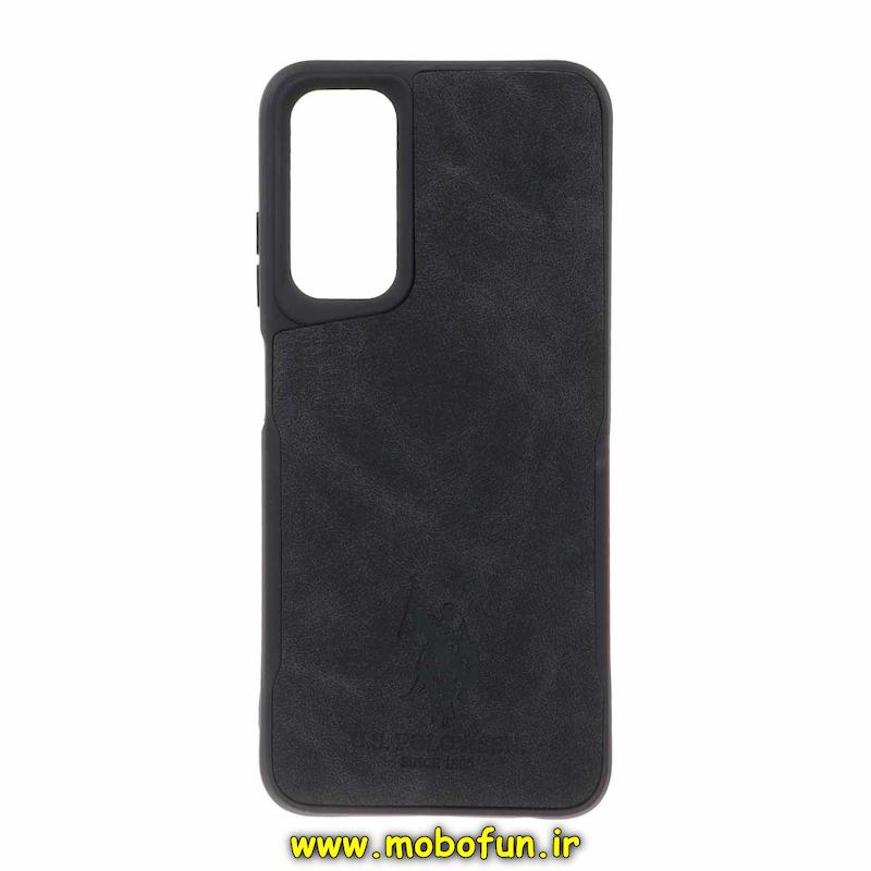قاب گوشی Galaxy A05S سامسونگ سیلیکونی نیوزون طرح جیر پولو POLO لاکچری مشکی کد 27675