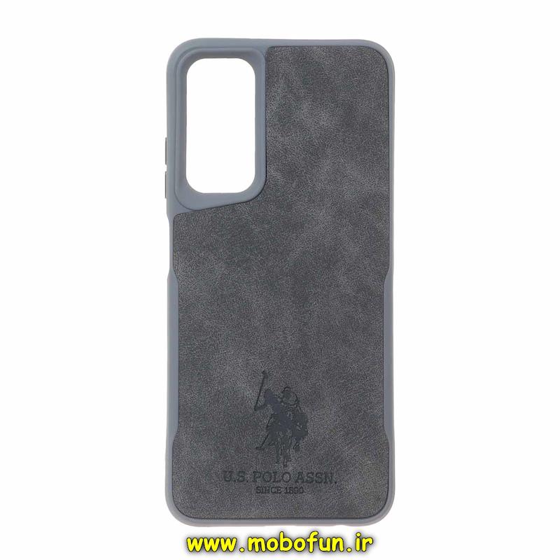 قاب گوشی Galaxy A05S سامسونگ سیلیکونی نیوزون طرح جیر پولو POLO لاکچری طوسی کد 27678