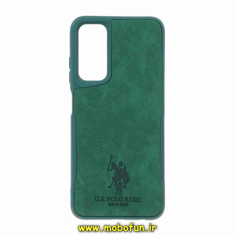 قاب گوشی Galaxy A05S سامسونگ سیلیکونی نیوزون طرح جیر پولو POLO لاکچری سبز کد 27680
