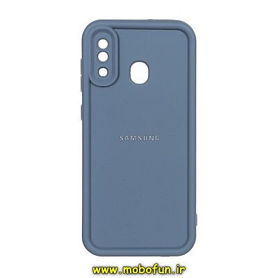 قاب گوشی Galaxy A20 - Galaxy A30 سامسونگ طرح سیلیکونی Solid لوگو برجسته محافظ لنزدار فیلی کد 27726