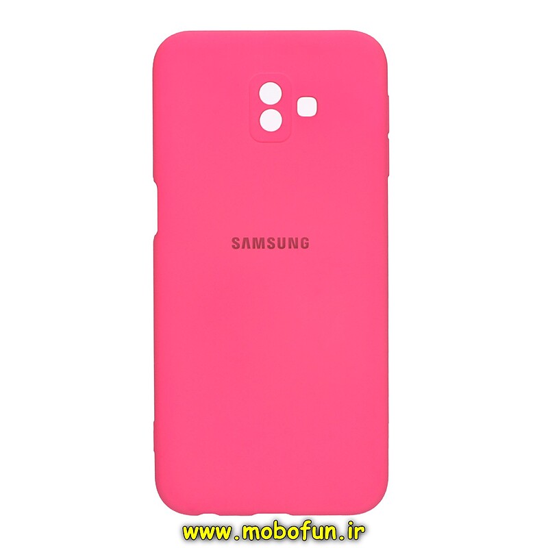 قاب گوشی Galaxy J6 Plus سامسونگ سیلیکونی های کپی زیربسته محافظ لنز دار صورتی فانتزی کد 27856