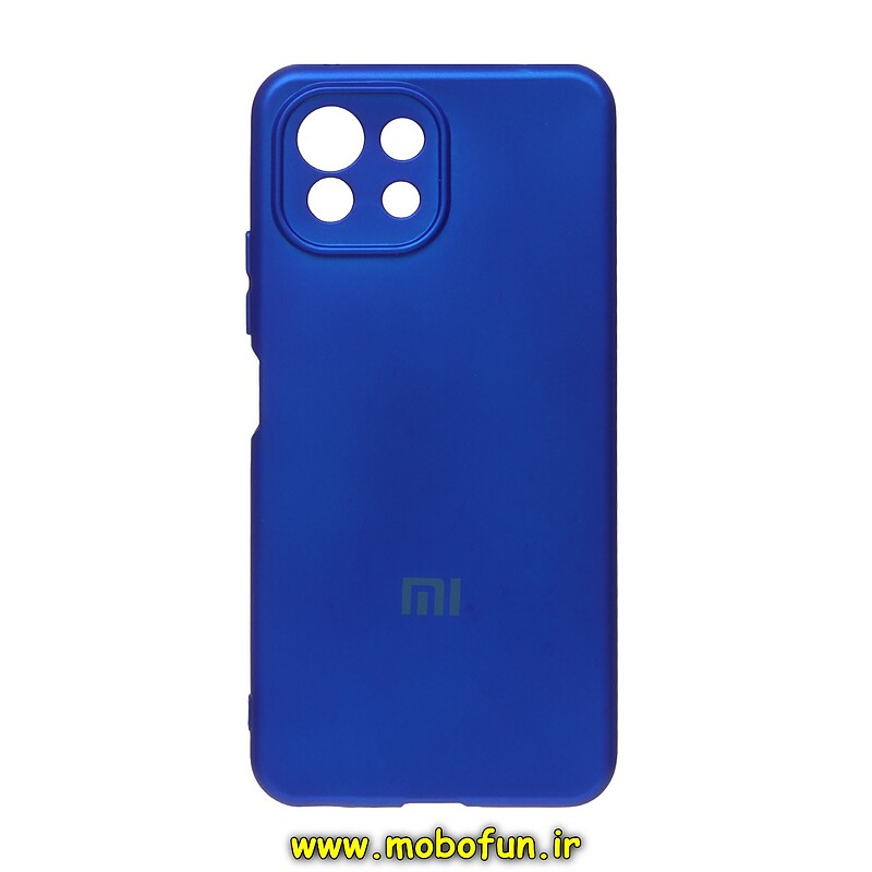 قاب گوشی Xiaomi Mi 11 Lite 4G - Mi 11 Lite 5G - Mi 11 Lite Ne شیائومی سیلیکونی های کپی زیر بسته محافظ لنز دار آبی کاربنی کد 27875