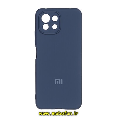 قاب گوشی Xiaomi Mi 11 Lite 4G - Mi 11 Lite 5G - Mi 11 Lite Ne شیائومی سیلیکونی های کپی زیر بسته محافظ لنز دار سرمه ای کد 27878