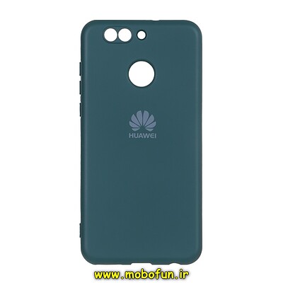 قاب گوشی Huawei Nova 2 Plus هوآوی سیلیکونی های کپی زیر بسته محافظ لنز دار سبز تیره کد 27882