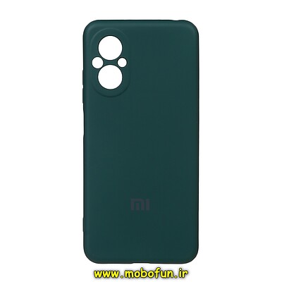 قاب گوشی Poco M5 - Redmi 11 Prime 4G شیائومی سیلیکونی های کپی زیربسته محافظ لنز دار سبز تیره کد 27903