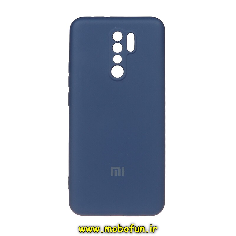 قاب گوشی Redmi 9 - Poco M2 شیائومی سیلیکونی های کپی زیربسته محافظ لنز دار سرمه ای کد 27961