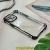 قاب گوشی iPhone 13 Pro Max آیفون طرح پشت طلق شیشه ای شفاف کپسولی اورجینال برند Unique Case محافظ لنزدار مشکی کد 28230