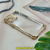 قاب گوشی iPhone 13 Pro Max آیفون طرح پشت طلق شیشه ای شفاف کپسولی اورجینال برند Unique Case محافظ لنزدار طلایی کد 28232