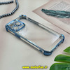 قاب گوشی iPhone 14 Pro Max آیفون طرح پشت طلق شیشه ای شفاف کپسولی اورجینال برند Unique Case محافظ لنزدار آبی کد 28238