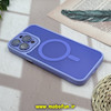قاب گوشی iPhone 15 Pro Max آیفون پشت مات اورجینال MagCase مگ سیف دار دور سیلیکونی محافظ لنز دار شیشه ای یاسی کد 28253
