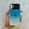 قاب گوشی iPhone 12 آیفون طرح Camera Lens اورجینال دور کرومی یخی آبی سفید کد 28282