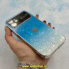 قاب گوشی iPhone 12 آیفون طرح Camera Lens اورجینال دور کرومی یخی آبی سفید کد 28282