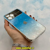 قاب گوشی iPhone 12 Pro Max آیفون طرح Camera Lens اورجینال دور کرومی یخی آبی سفید کد 28286