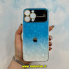 قاب گوشی iPhone 13 Pro Max آیفون طرح Camera Lens اورجینال دور کرومی یخی آبی سفید کد 28289
