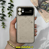 قاب گوشی iPhone 12 آیفون اورجینال چرمی Camera Lens Hard محافظ لنزدار شیشه ای LV کرم کد 28299