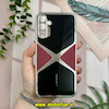 قاب گوشی Galaxy A15 سامسونگ اورجینال لاکچری دیزاین عنکبوتی GKK CASE کرومی آینه ای محافظ لنزدار مشکی قرمز کد 28354