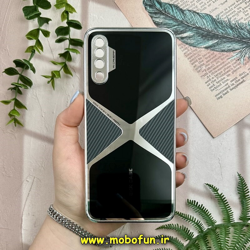 قاب گوشی Galaxy A70 - Galaxy A70S سامسونگ اورجینال لاکچری دیزاین عنکبوتی GKK CASE کرومی آینه ای محافظ لنزدار مشکی کد 28378