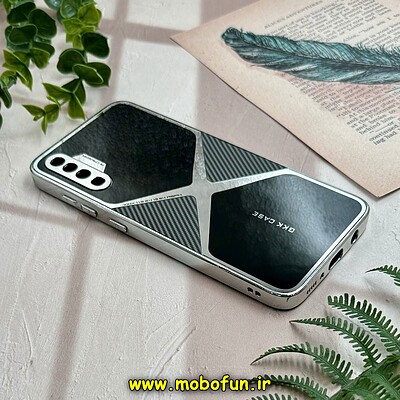 قاب گوشی Galaxy A70 - Galaxy A70S سامسونگ اورجینال لاکچری دیزاین عنکبوتی GKK CASE کرومی آینه ای محافظ لنزدار مشکی خاکستری کد 28379