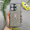 قاب گوشی Redmi Note 13 4G شیائومی اکلیلی سواروسکی LV محافظ لنز دار مشکی کد 28548