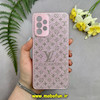 قاب گوشی Galaxy A73 سامسونگ اکلیلی سواروسکی LV محافظ لنز دار رزگلد کد 28610