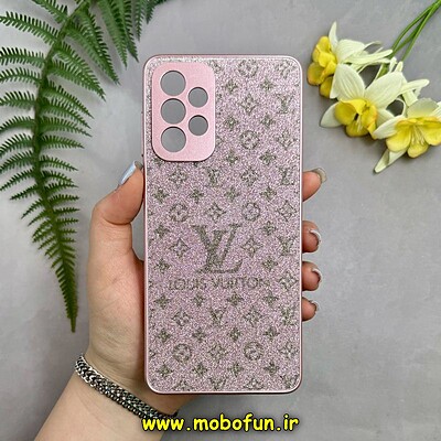 قاب گوشی Galaxy A73 سامسونگ اکلیلی سواروسکی LV محافظ لنز دار رزگلد کد 28610