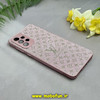 قاب گوشی Galaxy A73 سامسونگ اکلیلی سواروسکی LV محافظ لنز دار رزگلد کد 28610