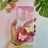 قاب گوشی Galaxy A25 سامسونگ فانتزی برجسته هولوگرامی شیشه ای طرح پروانه لاکچری کد 28679