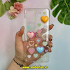 قاب گوشی Galaxy A51 سامسونگ فانتزی برجسته هولوگرامی شیشه ای طرح قلب کیوت کد 28694
