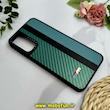 قاب گوشی Galaxy A05S سامسونگ پشت چرمی CASETIFY مات طرح اسپرت کربنی سبز کد 28745
