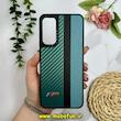 قاب گوشی Galaxy A05S سامسونگ پشت چرمی CASETIFY مات طرح اسپرت کربنی سبز کد 28745