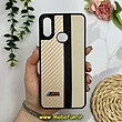 قاب گوشی Galaxy A10S سامسونگ پشت چرمی CASETIFY مات طرح اسپرت کربنی طلایی کد 28753