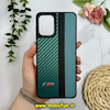 قاب گوشی Galaxy A12 - Galaxy M12 سامسونگ پشت چرمی CASETIFY مات طرح اسپرت کربنی سبز کد 28757