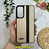 قاب گوشی Galaxy A15 سامسونگ پشت چرمی CASETIFY مات طرح اسپرت کربنی طلایی کد 28765