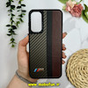 قاب گوشی Galaxy A15 سامسونگ پشت چرمی CASETIFY مات طرح اسپرت کربنی قهوه ای کد 28767