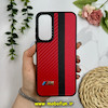 قاب گوشی Galaxy A25 سامسونگ پشت چرمی CASETIFY مات طرح اسپرت کربنی قرمز کد 28782
