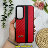 قاب گوشی Galaxy A35 سامسونگ پشت چرمی CASETIFY مات طرح اسپرت کربنی قرمز کد 28795